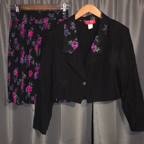 Ivy wear 2 pc authentic 80’s skirt and jacket med - Picture 3 of 6
